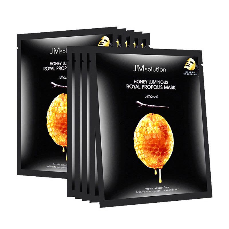JMsolution 肌司研莹润蜂胶面膜 30ml*10片 JM面膜 水光蜂蜜面膜 补水保湿 韩国进口图片