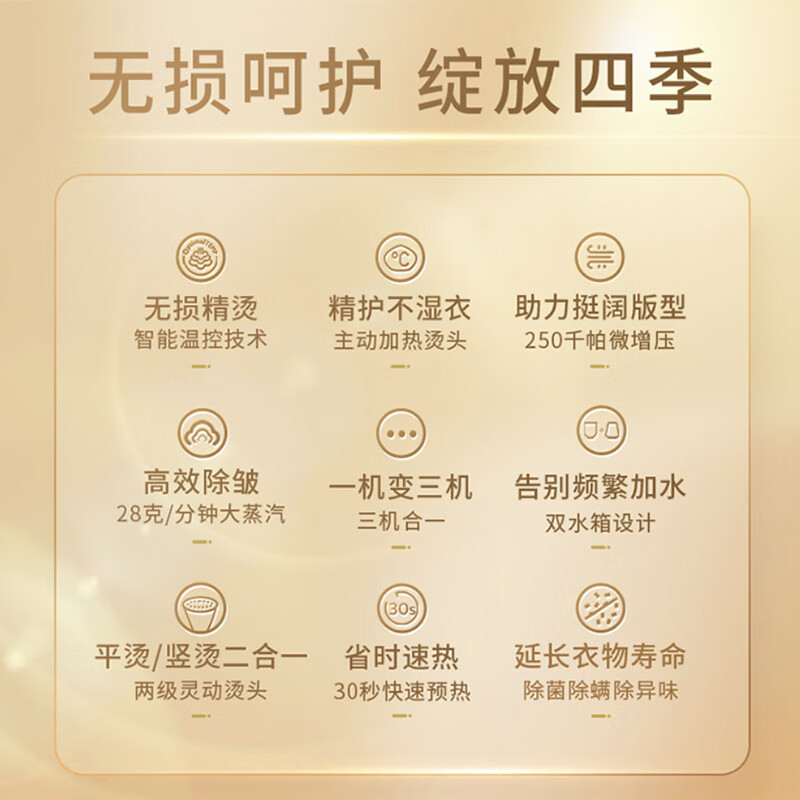 飞利浦(PHILIPS) 手持挂烫机 增压蒸汽熨烫刷家用便携小型挂烫机白金权杖STH7030/18 七夕情人节礼物高清大图