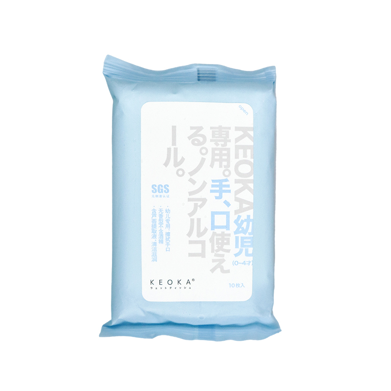 KEOKA10片*30包易拉包装婴幼儿手口湿纸巾010A(单位：箱)（BY）