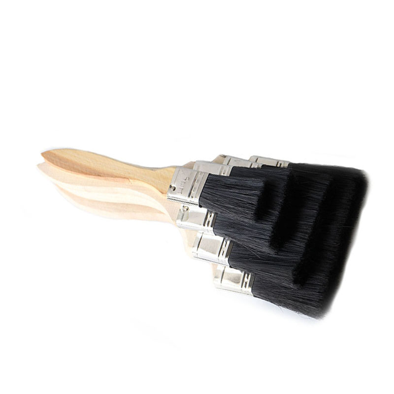 工霸(GONGBA)加厚黑毛油漆刷 扁油刷清洁刷 1.5寸 40mm(10把/件)1件
