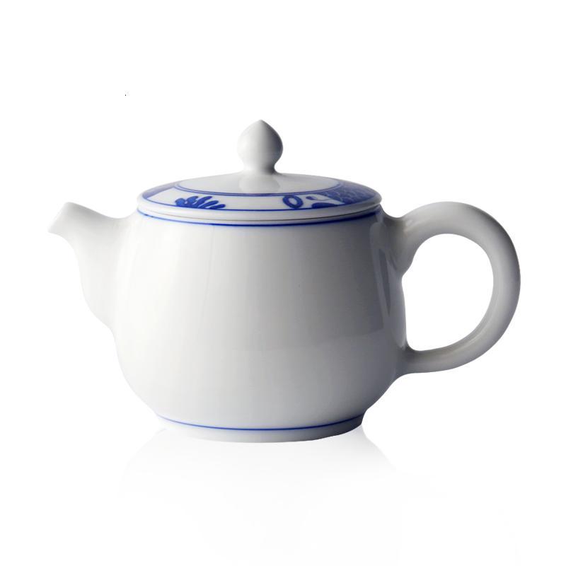 景德鎮茶壶手繪青花泡茶壶 素雅古朴手抓茶壶功夫茶壶茶具