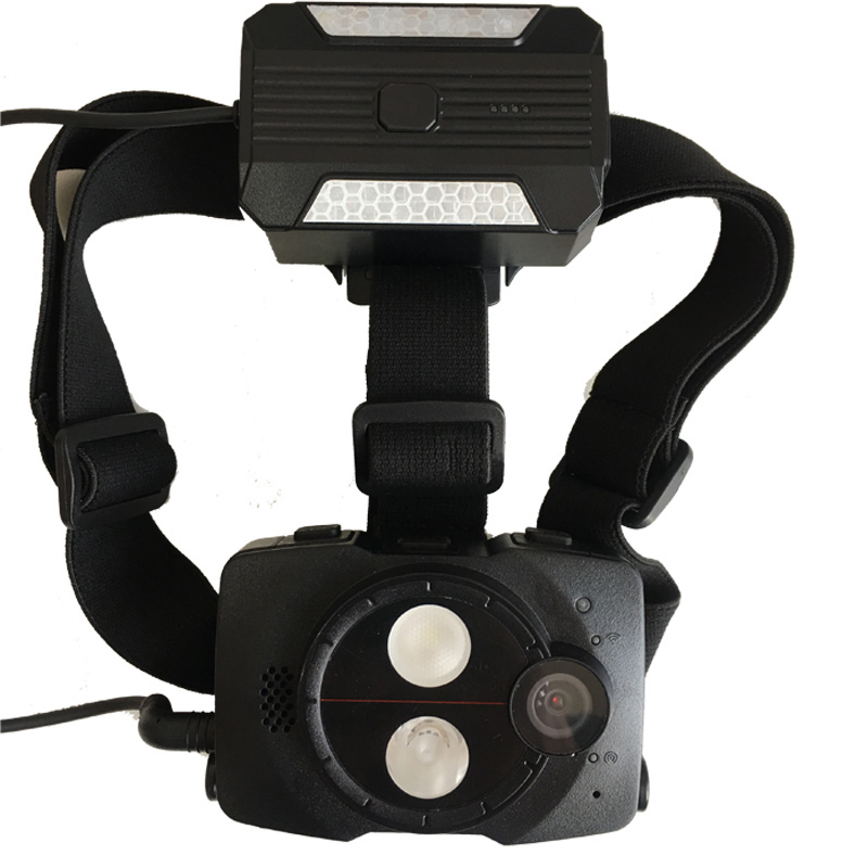 定制jjyt16头戴式4g摄像头语音视频记录仪