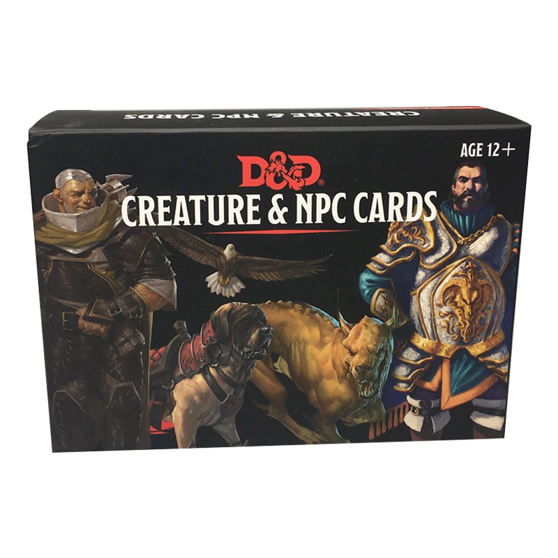 龙与地下城 冰风谷之霜 [正版]龙与地下城 魔法拼写书卡 生物和NPC卡D&d配件 英文原版 Dungeons and高清大图