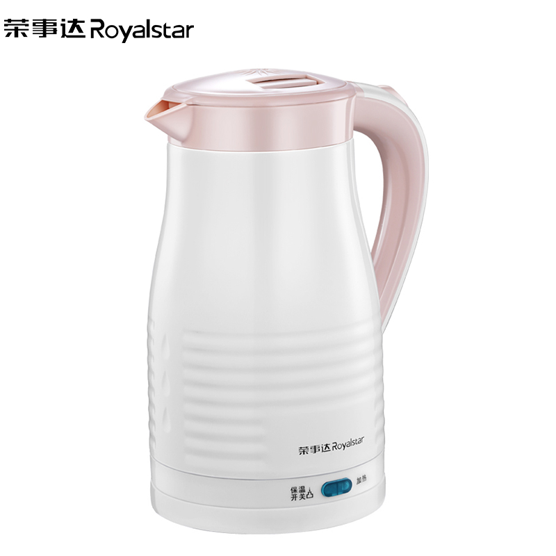 荣事达(Royalstar)电热水壶RKF-17K1一键保温双层彩钢304材质1.7L保温壶电水壶