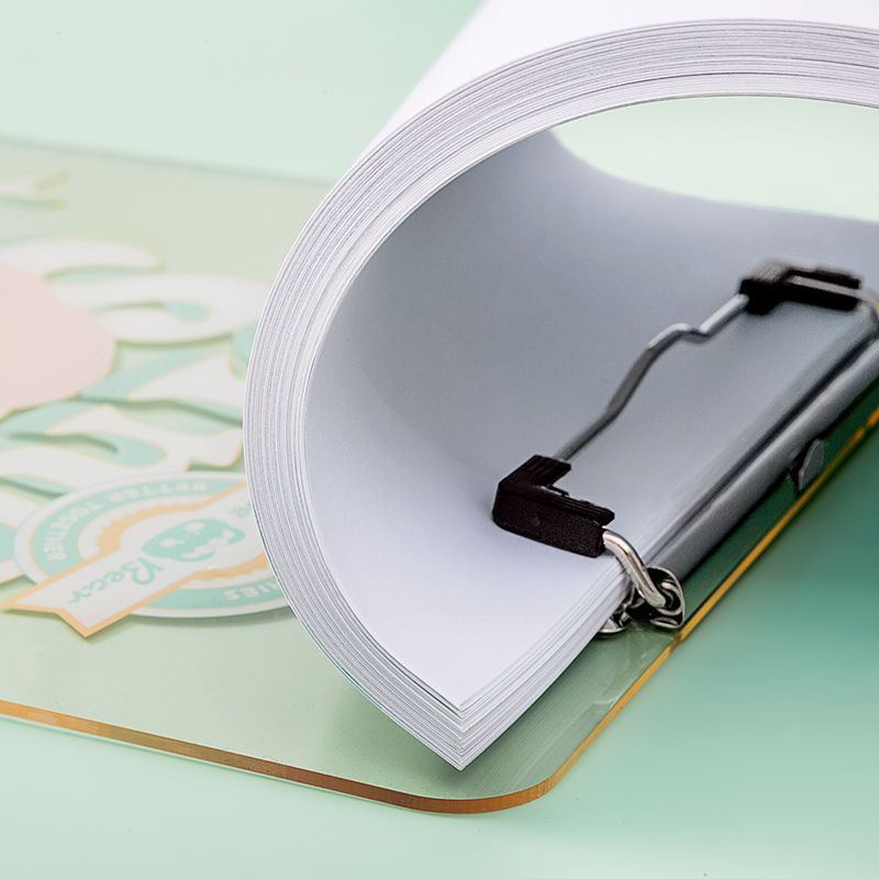 甜甜熊亚克力板夹可爱高颜值夹板a4文件夹试卷收纳考试垫板写字板