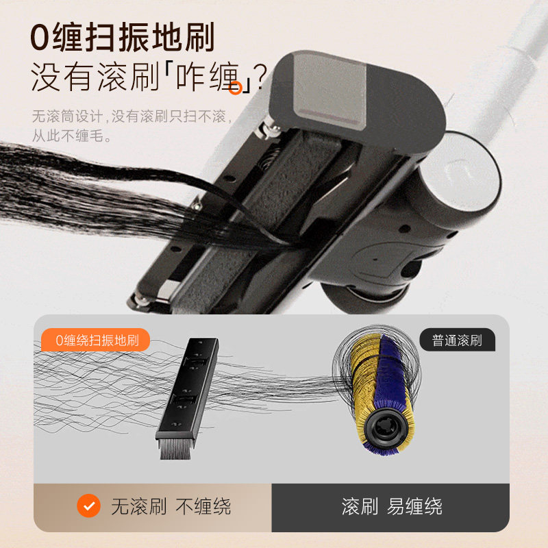 UWANT友望吸尘器扫地僧 无线吸尘器家用大吸力0缠绕自集尘吸毛器高清大图