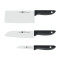 双立人(ZWILLING)炫银简版一帆风顺刀具5件套装菜刀多用刀蔬菜刀剪刀套装