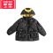 可莉允儿童香蕉刺绣立体玩偶连帽棉衣2022冬季新款男童加厚棉服外套