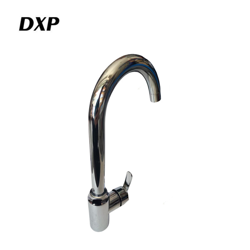 DXP 电镀高仪冷热大弯水龙头 4分冷热 个