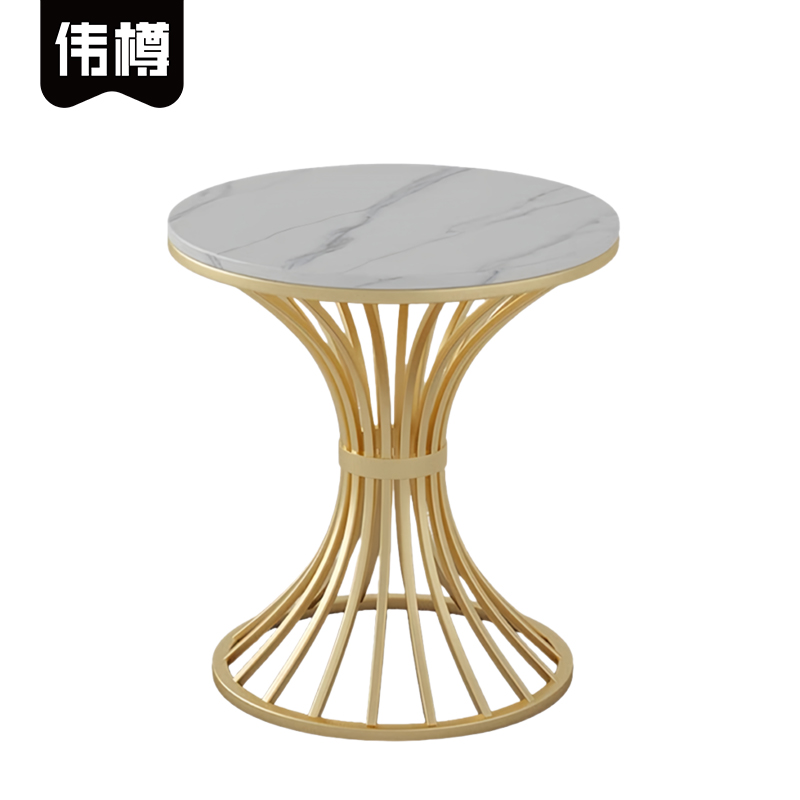 伟樽岩板茶几60*60*75cm张高清大图