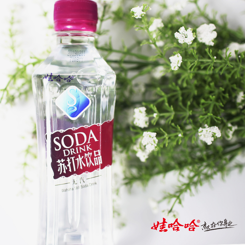 [娃哈哈官方]娃哈哈苏打水350ml*12瓶整箱 甜味/无味/薄荷味弱碱性苏打
