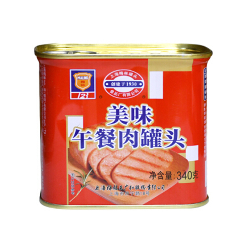 上海梅林 美味午餐肉罐头 340g