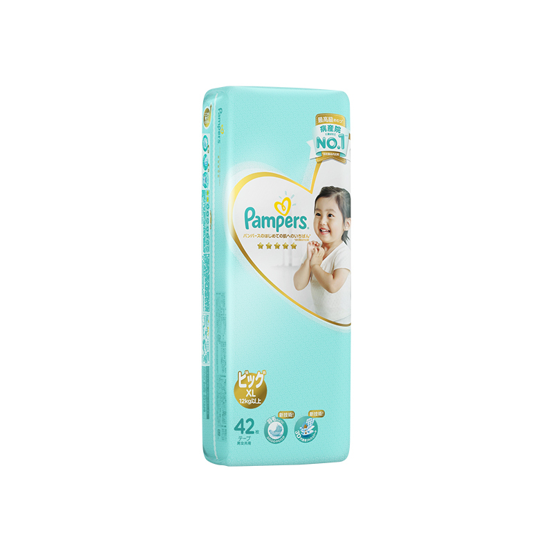 Pampers帮宝适一级帮纸尿裤加大码XL42片/包 空气纸尿裤婴儿透气尿不湿