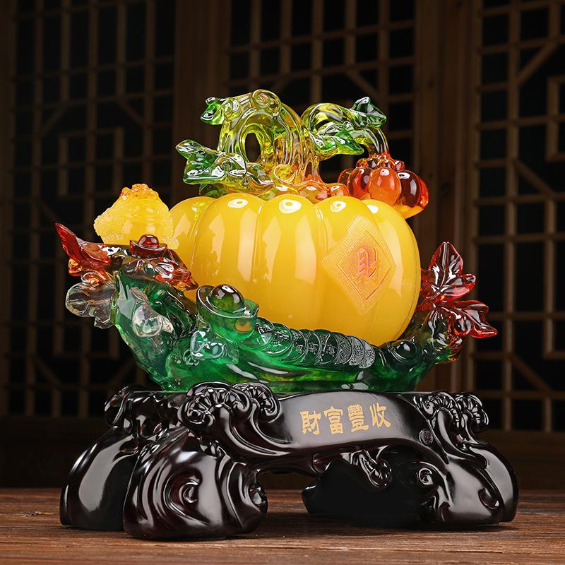 家柏饰(CORATED)客厅电视柜摆件瓜工艺品创意中式家居酒柜装饰乔迁新居礼品高清大图