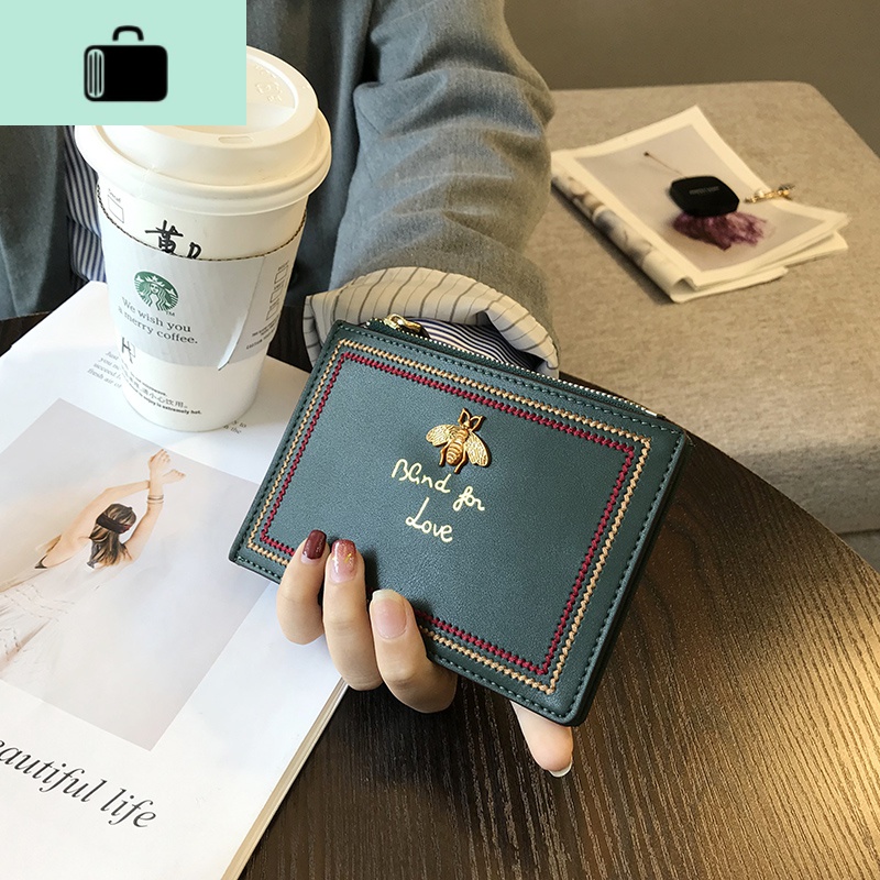 卡包女小巧超薄精致高档大容量多卡位零钱包可爱韩国个性ins皮NEW LAKE高清大图