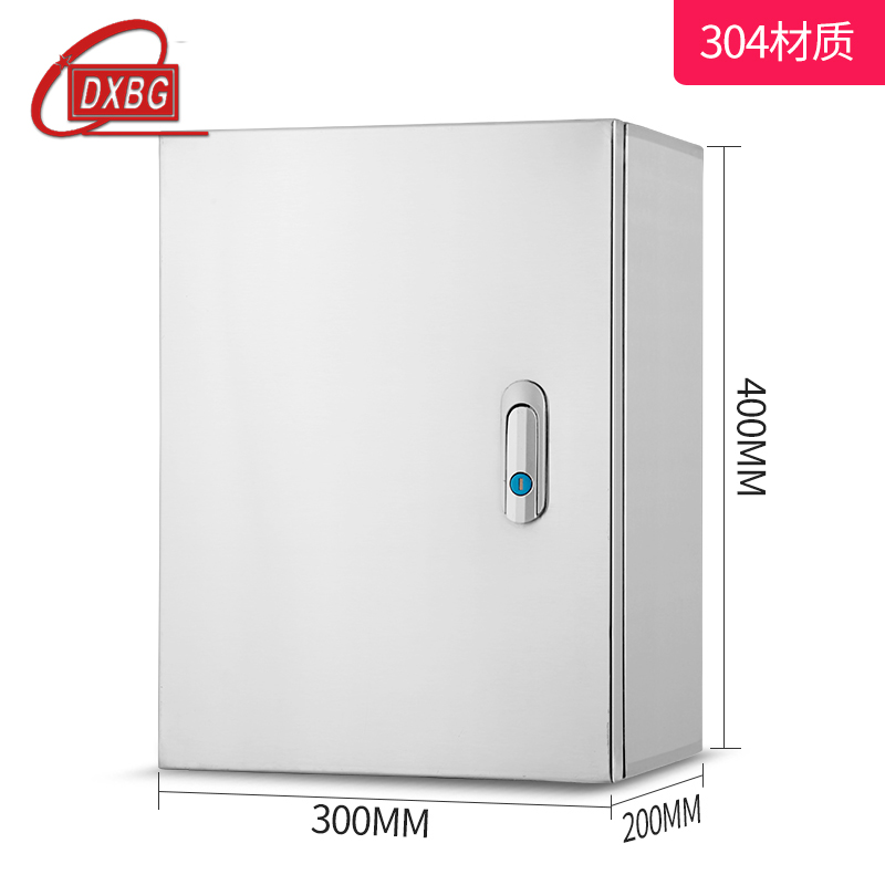 DXBG304室内布线按钮箱明装防水基业箱定做控制监控工厂不锈钢配电箱遮挡箱 304材质300*200*400