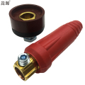 嵩源 电焊机快速接头成套插头插座 焊把线连接器 红色 DKJ70-95/套