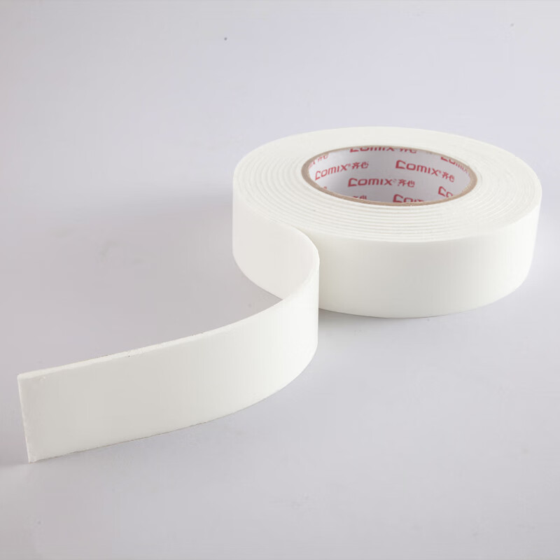 齐心 PM3605 双面泡棉胶带 36mm*5y 1卷/袋 白高清大图