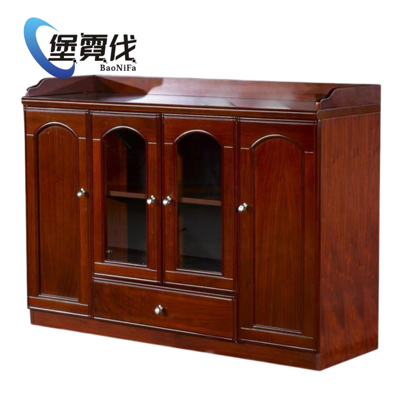堡霓伐 木皮茶水柜 1200*400*850mm 张高清大图