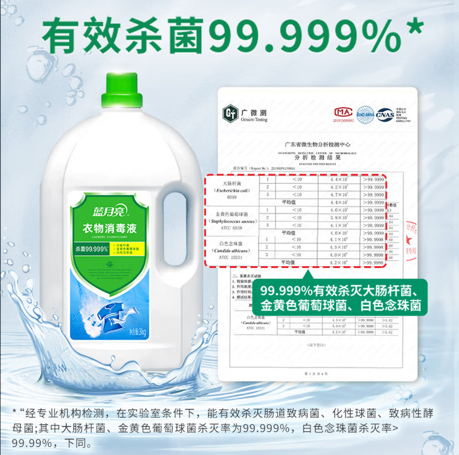 蓝月亮深层洁净洗衣凝珠高效去渍抗菌除菌温和护衣设计高清大图