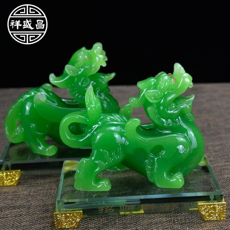 美帮汇皮丘貔貅摆件一对家居店铺客厅玄关摆设开业礼品高清大图