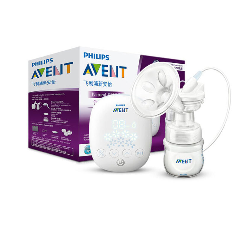 飞利浦新安怡AVENT 自然系列单边电动吸乳器 一机两用 静音马达 母婴孕产妇吸奶器 PP材质 SCF301/01