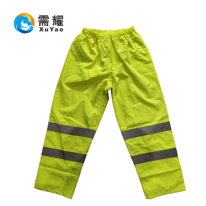 需耀 分体式雨衣套装 300D荧光黄 套高清大图