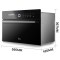 美的(Midea)嵌入式电蒸炉 电蒸箱 TPN26MMY-SAL 26升 黑晶欧式家用 智能触屏 魅影系列