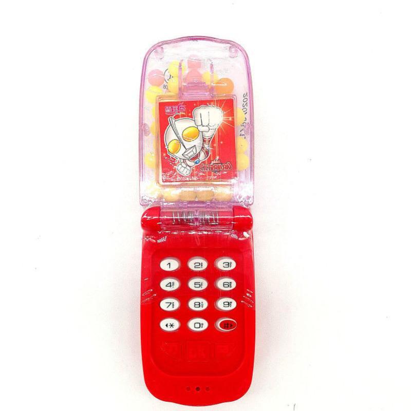 一盒18个奥特曼音乐手机灯光音乐手机魔法手机儿童糖果玩具1个奥特曼