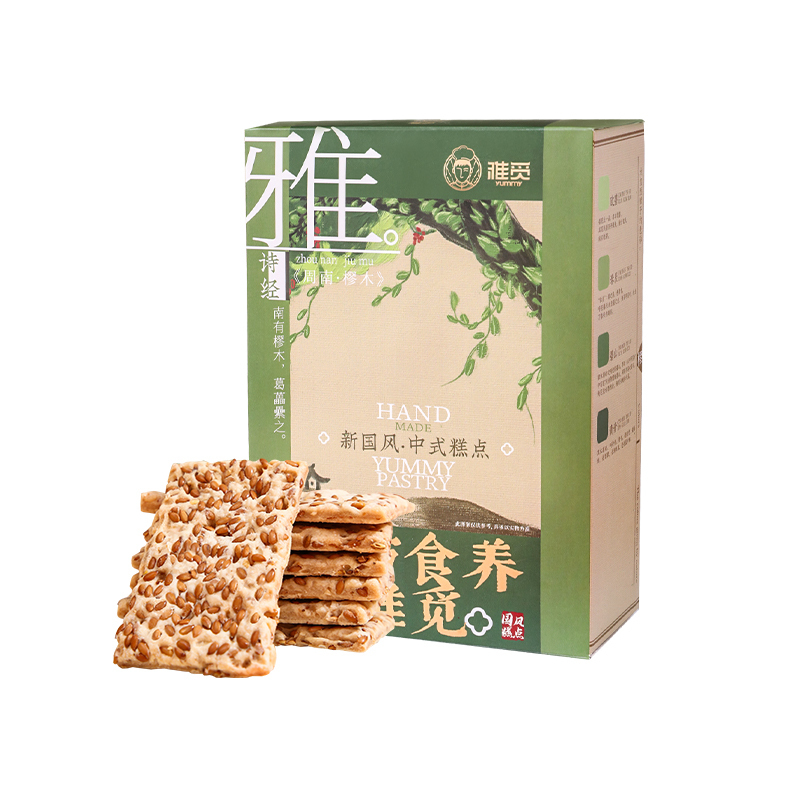 雅觅 亚麻籽 千层酥280g高清大图