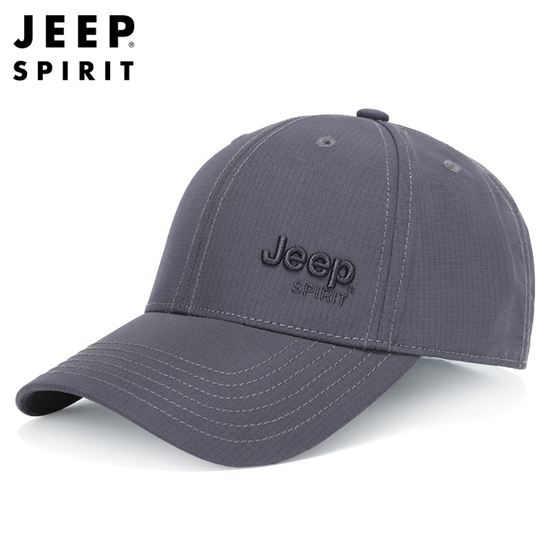 JEEP SPIRIT吉普帽子2021新款韩版百搭鸭舌帽男户外休闲运动男士棒球帽