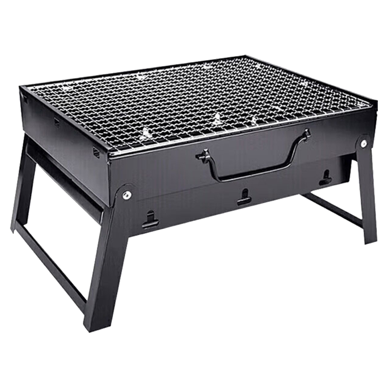 尚烤佳烧烤架免装折叠手提便携四周通风孔设计黑金刚款SKJ-168