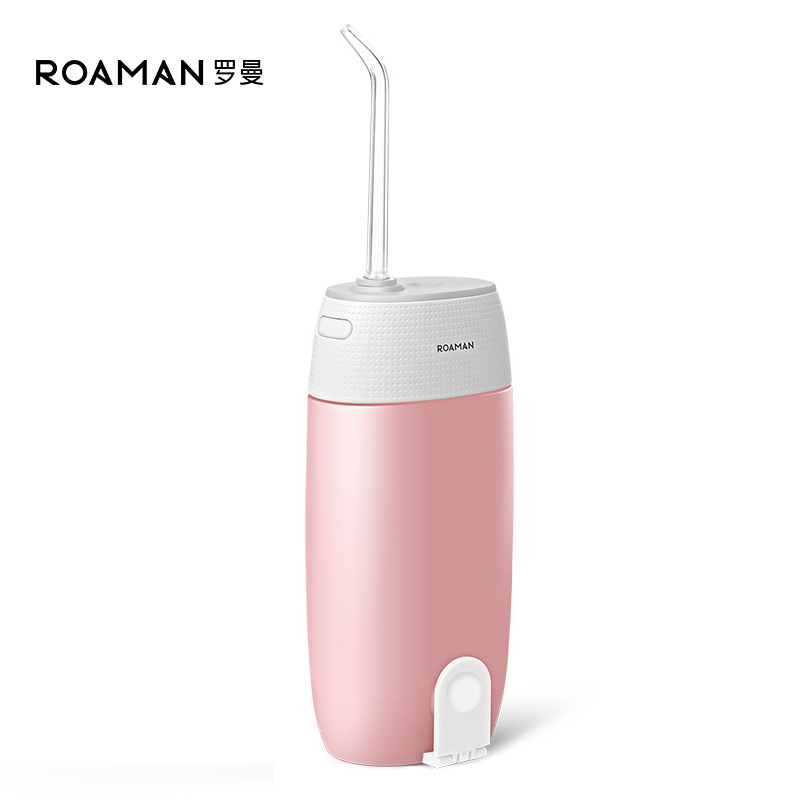 ROAMAN/罗曼mini冲牙器 粉色 水牙线电动洗牙器牙结石家用便携式洁牙器超声波防水碧