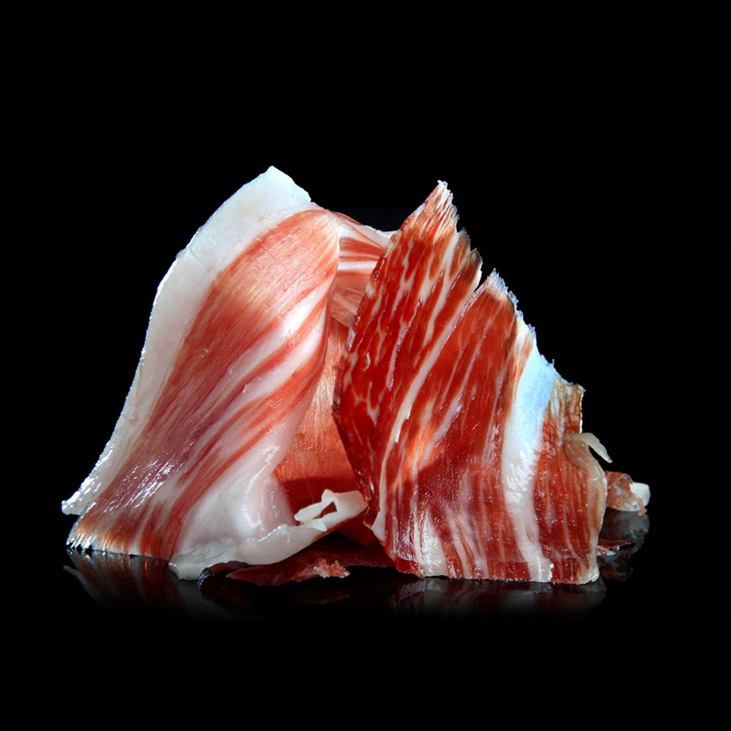 西班牙原装进口5jcincojotas橡果饲养伊比利亚黑猪肉火腿前腿切片70g