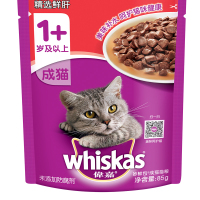 伟嘉 宠物猫粮猫湿粮 成猫妙鲜包 精选鲜肝味85g单袋装