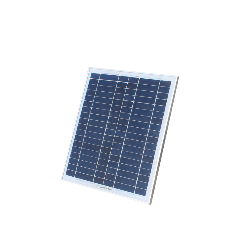 闪电客新多晶太阳能电池板18V20W30W单晶100W充12V电瓶汽车摩托车无支架 多晶18V30W600*350*17
