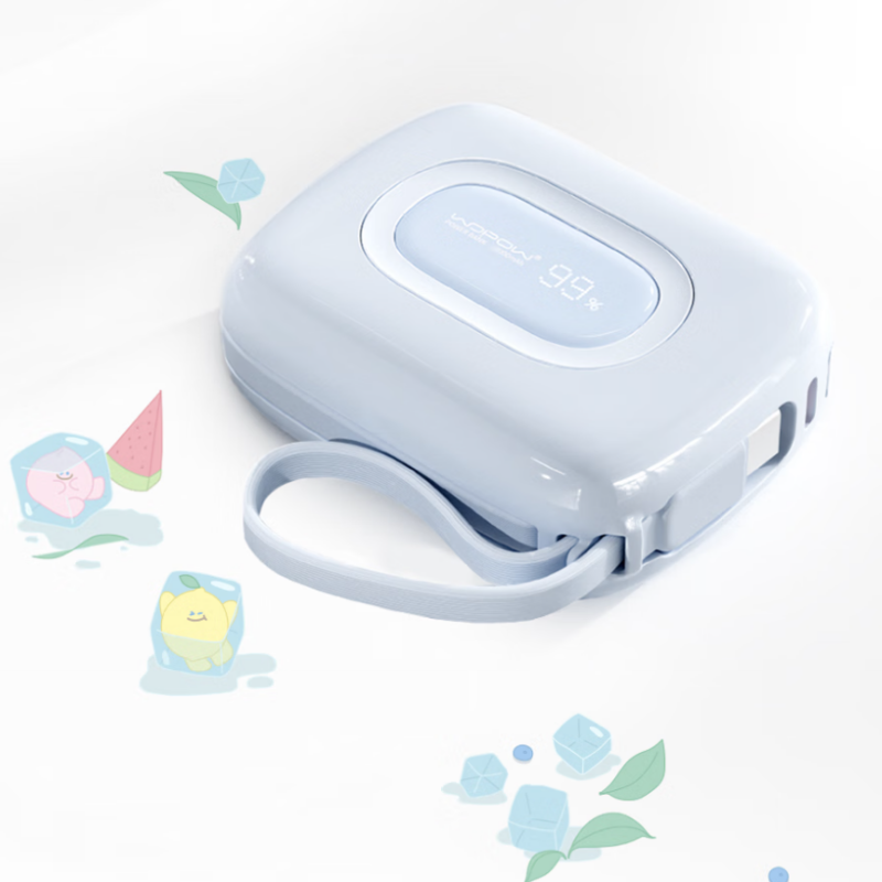 WOPOW/沃品 小彩蛋²快充自带线移动电源SQ63 晴空蓝 (单位:个)