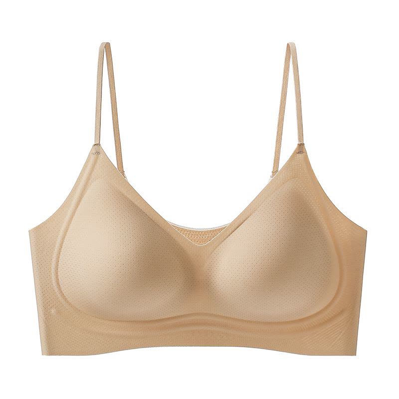 猫人内衣女超薄隐形小胸聚拢无痕透气夏季细肩带2025美背文胸罩图片