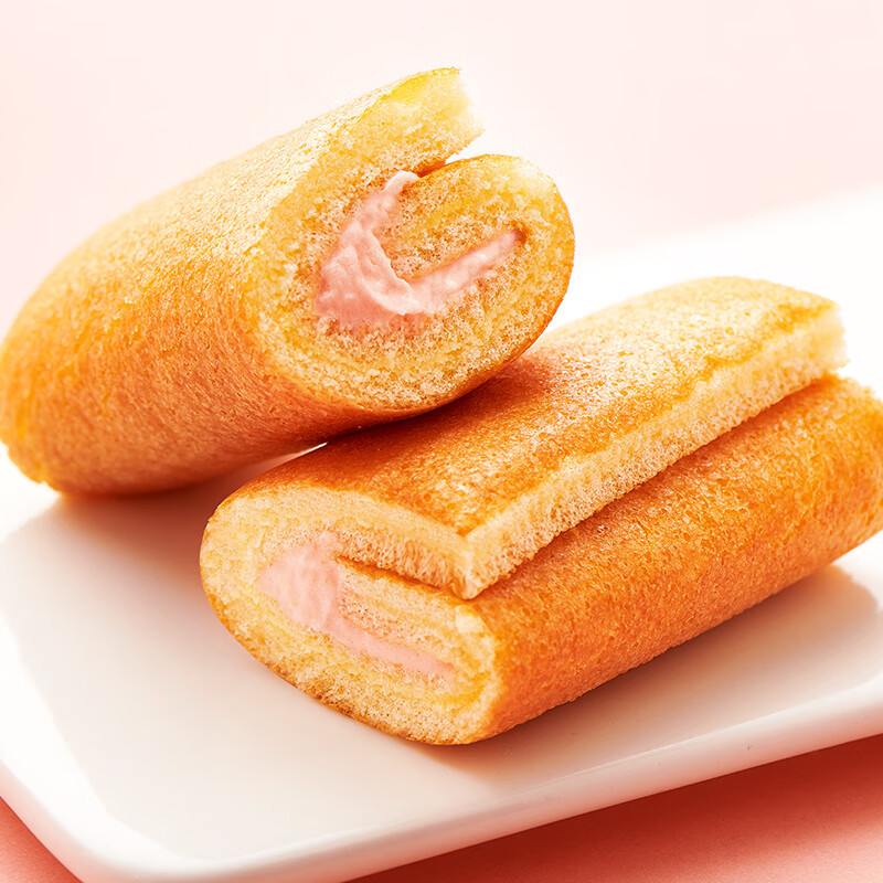 达利园瑞士卷宿舍早餐面包蛋糕零食小糕点甜品香蕉味240g*2袋装高清大图