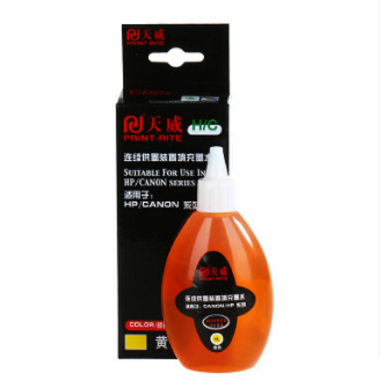 天威(PRINT-RITE)YL100ML 黄色墨水(单位:支) 佳能惠普通用墨水