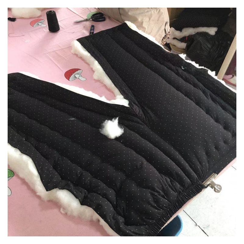 棉花棉裤成人女中老年高腰棉裤打底保暖裤松紧腰手工修身显瘦抗寒