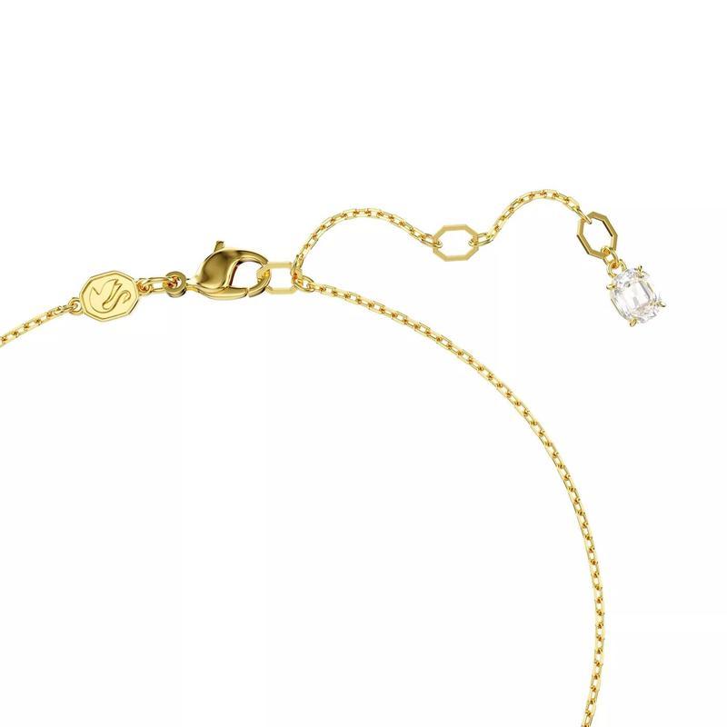 施华洛世奇(SWAROVSKI)金色调女士项链38cm小巧精致百搭配饰日常