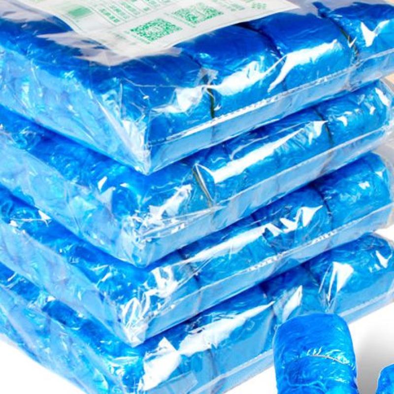一次性鞋套家用家用加厚室内防水耐磨防滑机房学-塑料盒装;【400个装】高清大图
