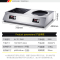 德玛仕(DEMASHI) 商用电磁炉 双头爆炒平面+凹面电池炉3500w 电磁炉商用 一平一凹3500W*2