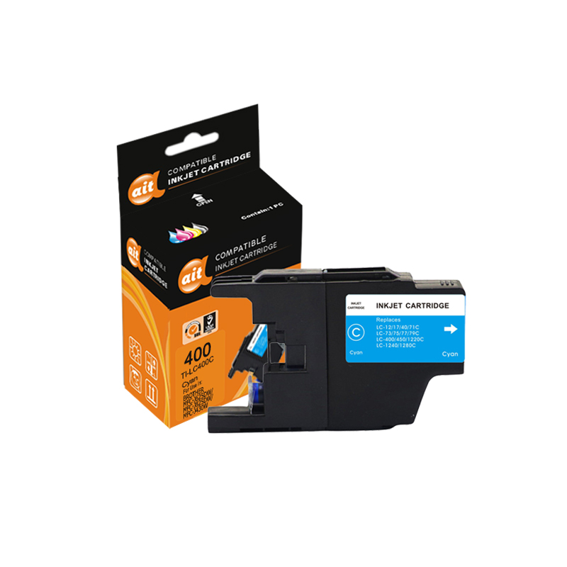 海得 LC400C青色墨盒 TI-LC400C 适用兄弟MFC-J625DW J825DW J430W J6910DW高清大图