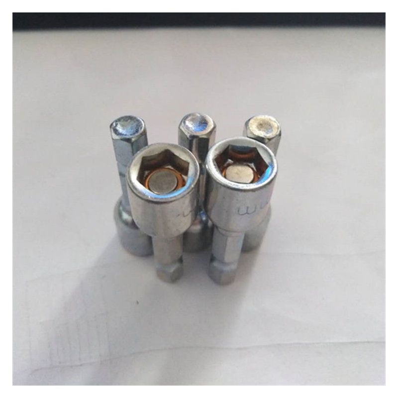 m8外六角钻尾螺丝套筒强磁套头自攻丝带磁批头48m55m63