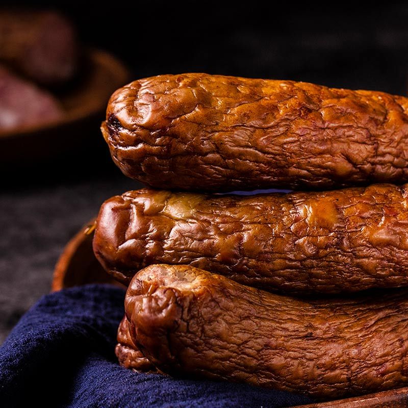 秋林里道斯正宗哈尔滨红肠儿童肠80g6支东北特产中华老字号猪肉类