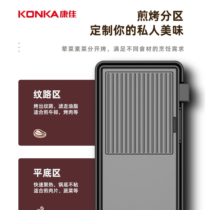 康佳电烧烤炉57cm防烫外壳烤盘可拆KEG-W190A高清大图