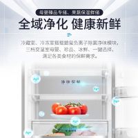 澳柯玛(AUCMA)341升双门家用母婴冰箱大容量一级能效低噪 双变频风冷无霜冷藏冷冻电冰箱 BCD-341WPGX