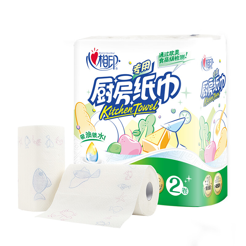心相印 KT102 心相印厨房纸巾75节*8卷高清大图